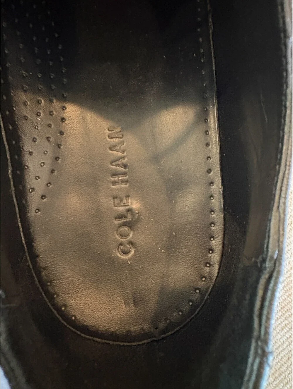 Cole Haan Williams Wingtip Oxford Black Leather Dress Shoes Mens 13 M C12209